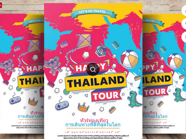 Luxury Honeymoon Travel Promo Flyer Template PSD