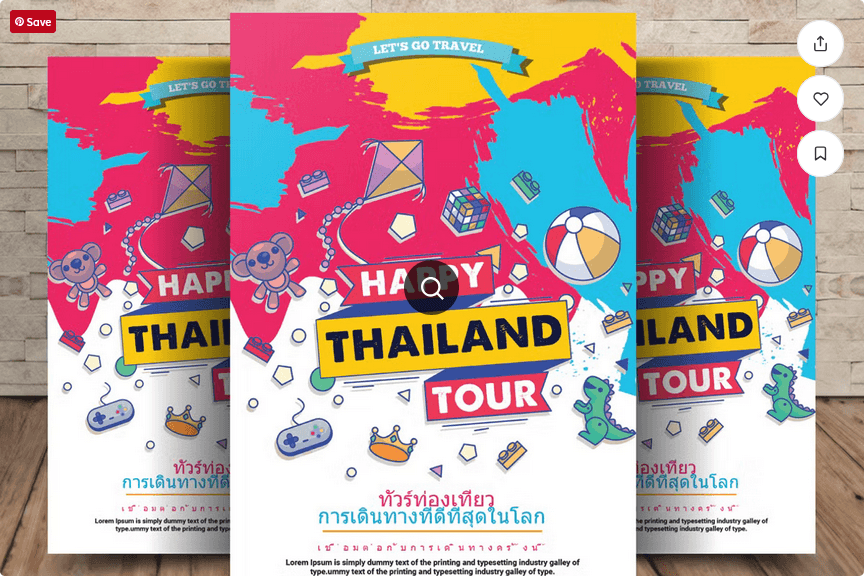 Luxury Honeymoon Travel Promo Flyer Template PSD