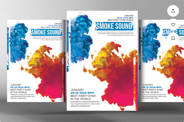 Luxury Hookah Guest DJ Event Flyer Template PSD