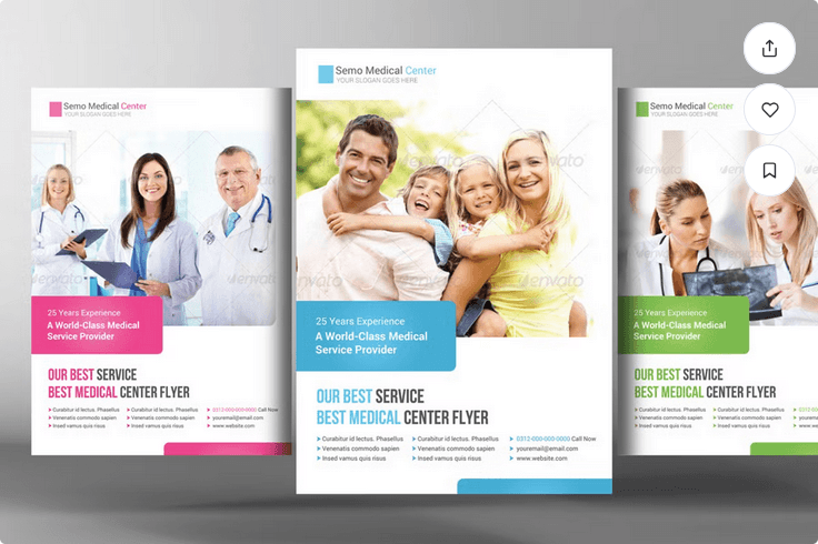 Medical Health Care Hospital Flyer Template