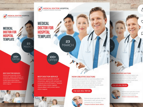 Medical Health Doctor Flyer Template