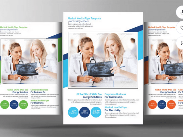 Medical Health Flyer Template PSD