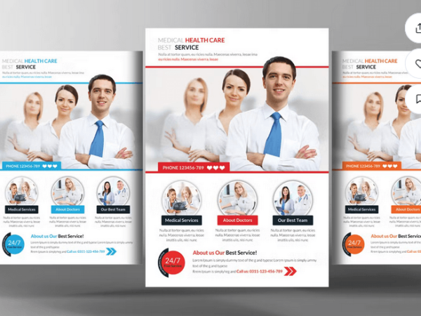 Medical Health Flyer Template PSD File