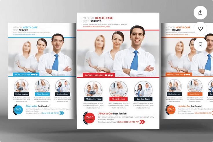 Medical Health Flyer Template PSD File