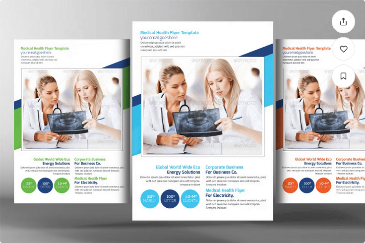 Medical Health Flyer Template PSD