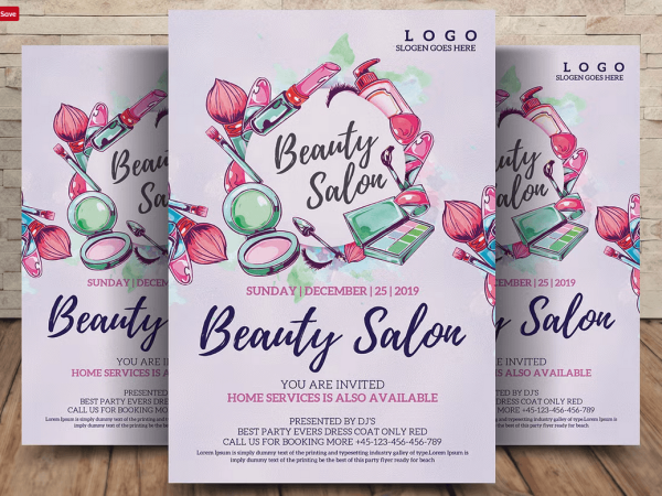 Minimalist Beauty Spa PSD Flyer Template