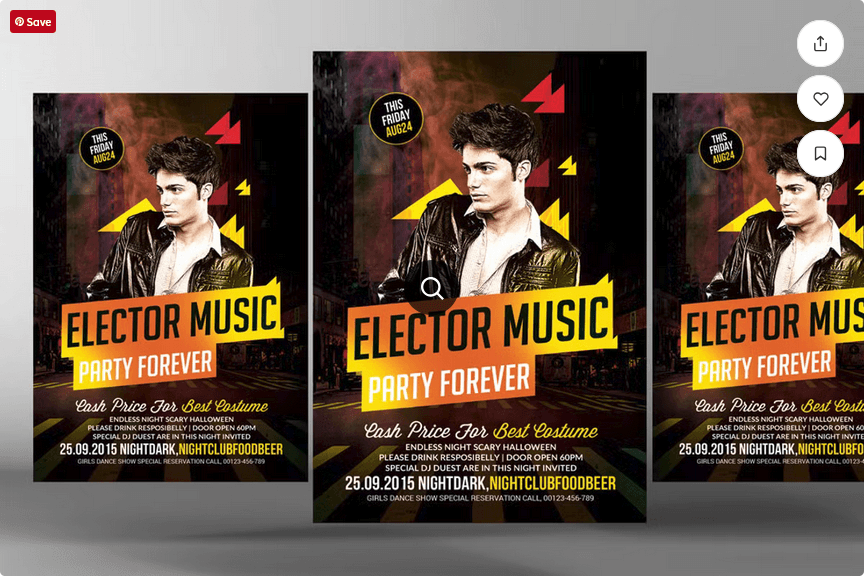 Minimalist Techno DJ Flyer PSD Template