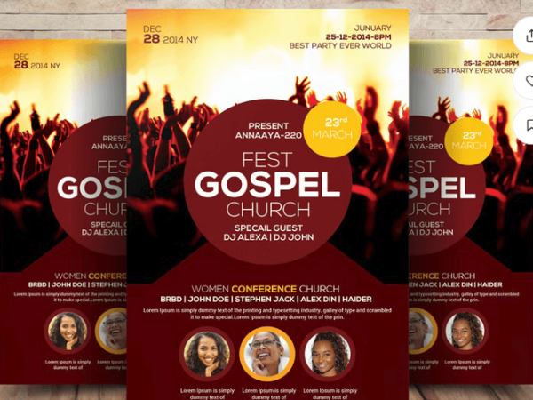 Ministry Flyer PSD Template