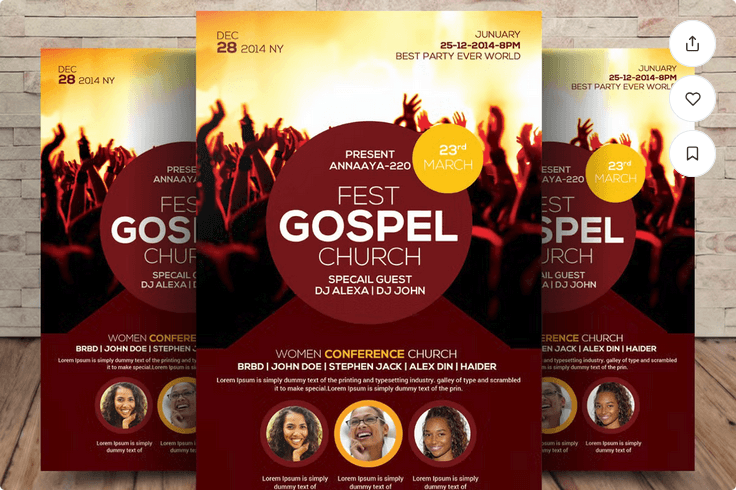 Ministry Flyer PSD Template