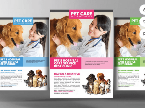 Missing Dog Flyer PSD