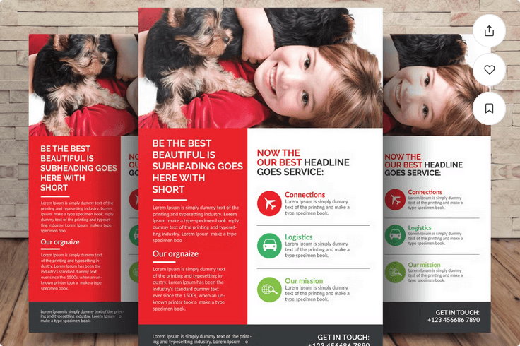 Missing Dog Flyer PSD Download