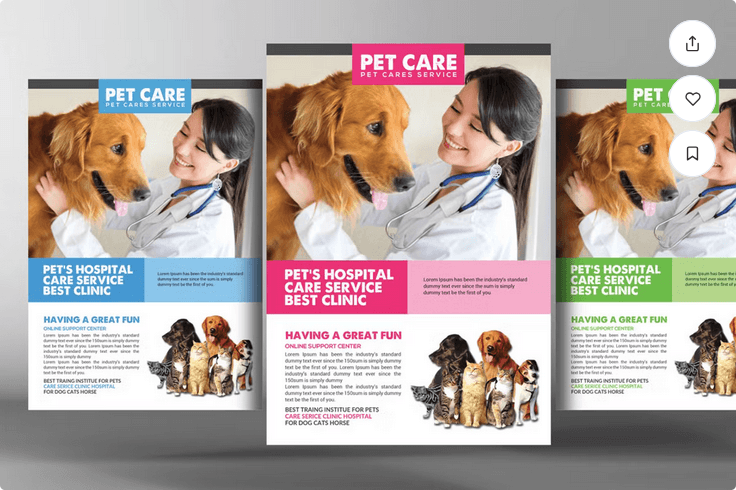 Missing Dog Flyer PSD