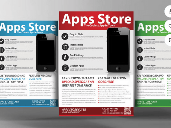 Mobile App Development Agency Flyer PSD