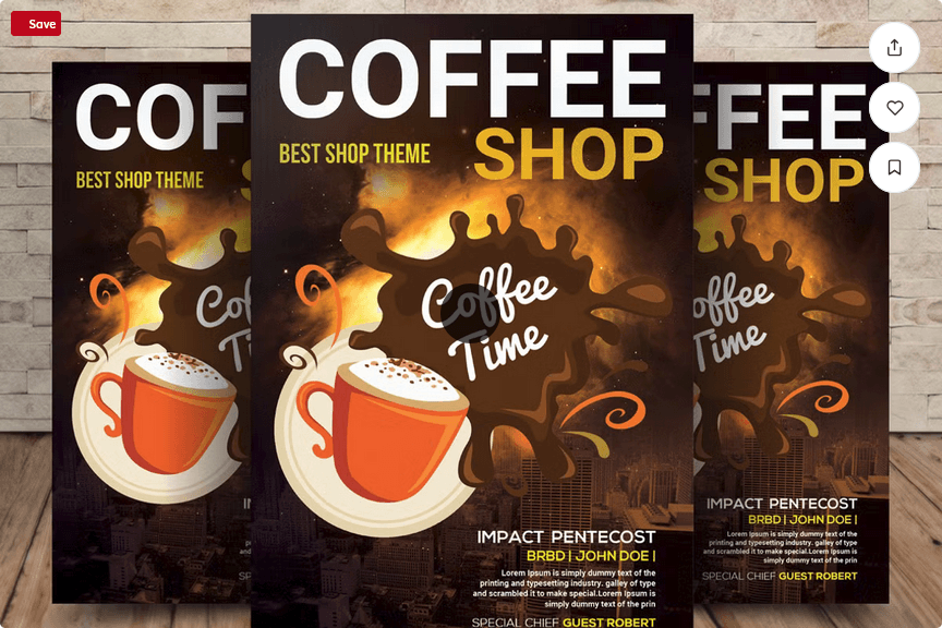 Modern Cafe Menu & Coffee Flyer Template PSD