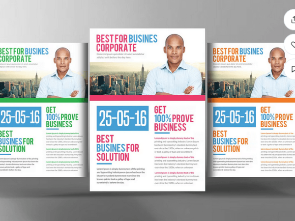 Modern Corporate Services Flyer Design - Fully Layered