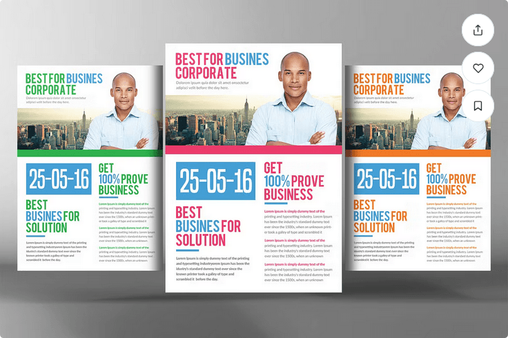 Modern Corporate Services Flyer Design - Fully Layered