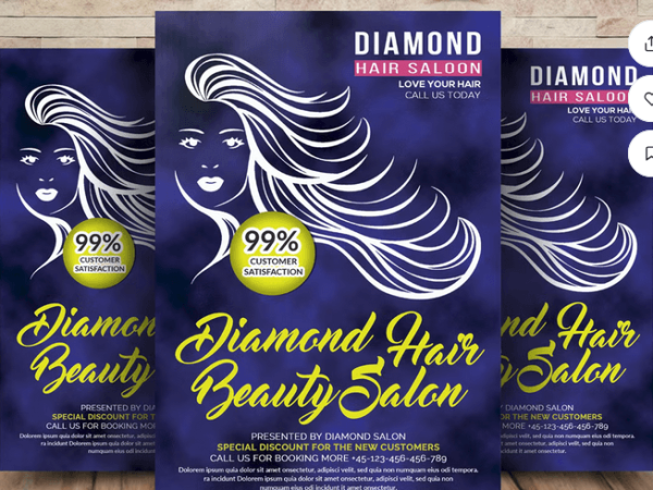 Modern Hair Salon Flyer Template Download