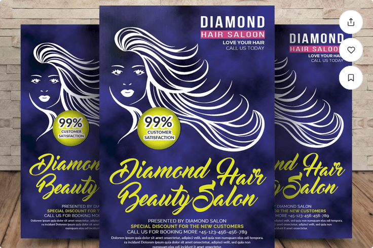 Modern Hair Salon Flyer Template Download
