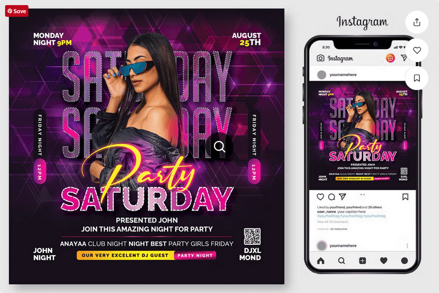 Modern Hip Hop Artist Promotion Flyer PSD Template