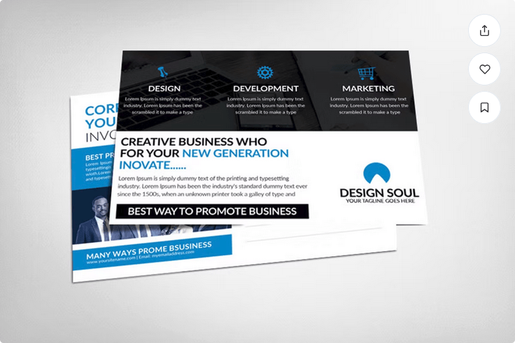 Modern Home & Auto Insurance Flyer Template PSD