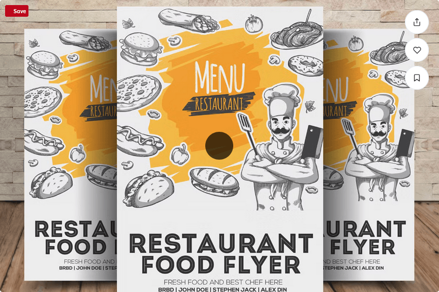 Modern Restaurant Food Menu Flyer Template PSD