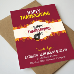Modern Thanksgiving Sale Promo Flyer Template PSD