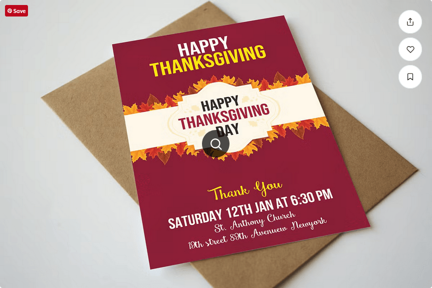 Modern Thanksgiving Sale Promo Flyer Template PSD