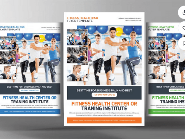 Modern Yoga & Wellness Center Flyer Template PSD