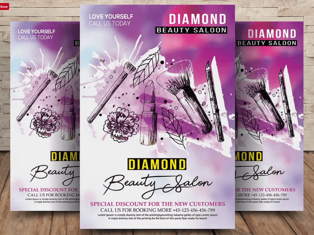 Nail Salon & Manicure Flyer PSD Template Design