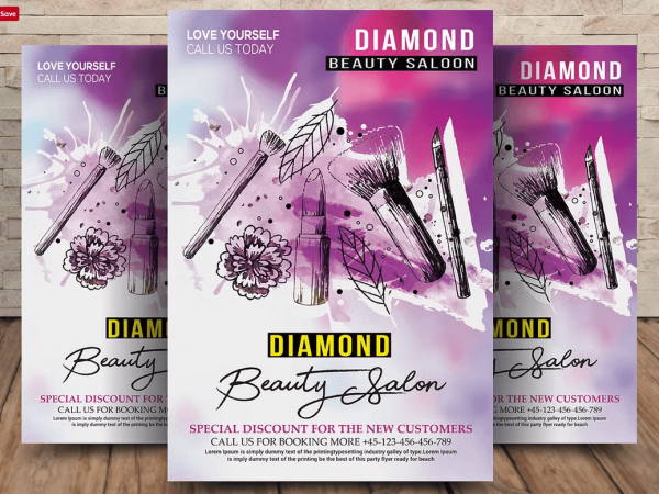 Nail Salon & Manicure Flyer PSD Template Design