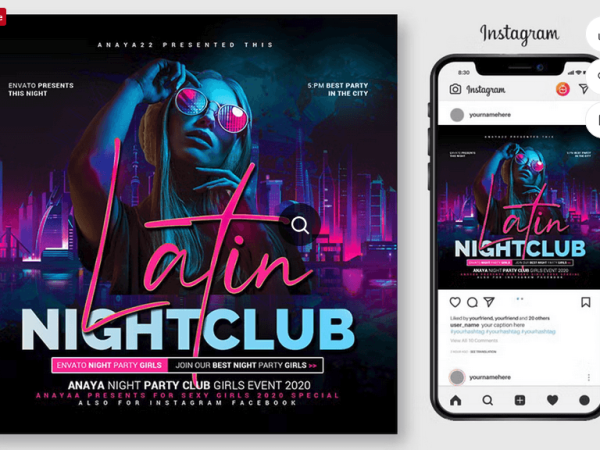 Night Club Ladies Flyer PSD Template File
