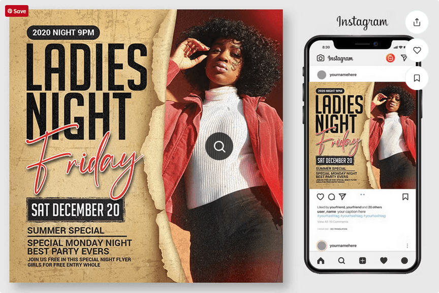 Night Club Party Flyer PSD Template