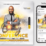 One Church Flyer Template PSD Design