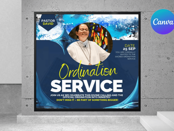 Ordination Service Flyer Template