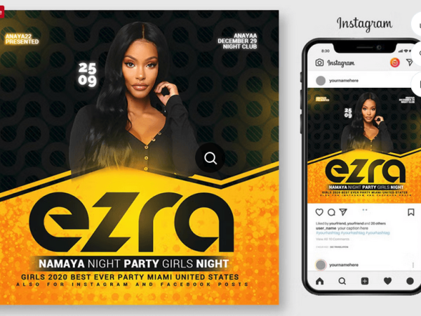 Party Event Concert Flyer PSD Template File