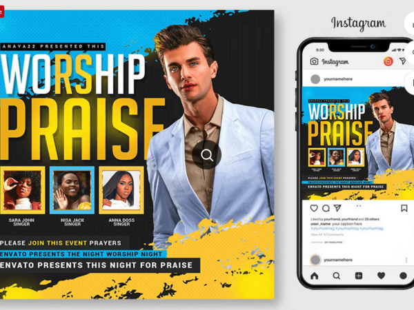 Pastor Anniversary Flyer PSD Template File