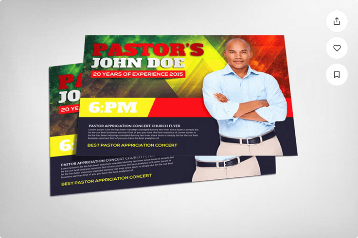 Pastor Appreciation Church Flyer Template
