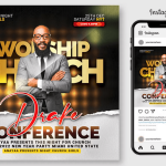 Pastor Birthday Anniversary Church Flyer PSD Template File