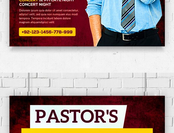 Pastor Church PSD Flyer Template