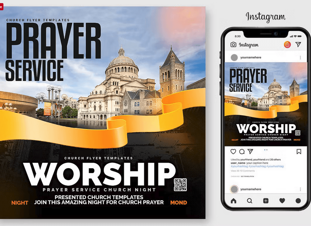 Pastor Service PSD Flyer Template