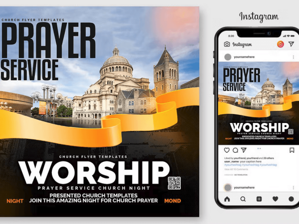 Pastor Service PSD Flyer Template