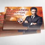 Pastor's Graduation Ceremony Flyer Template PSD