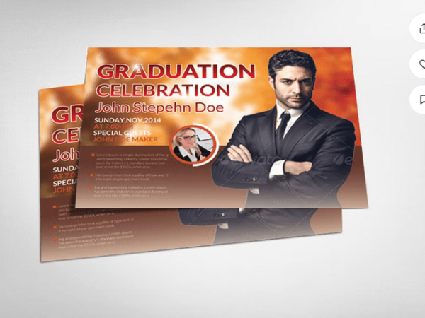 Pastor's Graduation Ceremony Flyer Template PSD