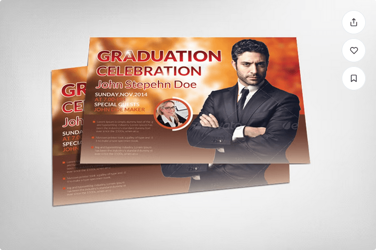 Pastor's Graduation Ceremony Flyer Template PSD