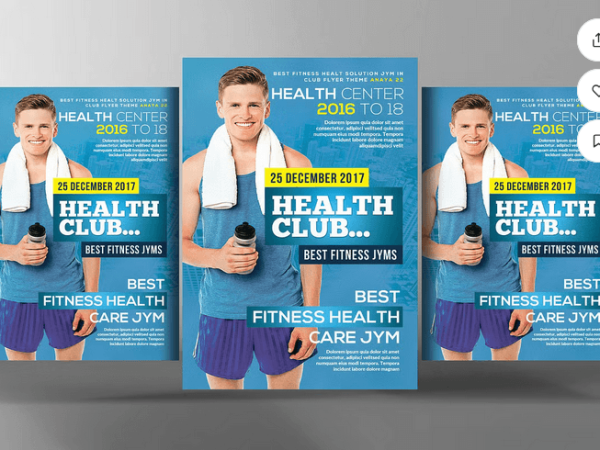 Personal Trainer Promotion Flyer Template PSD