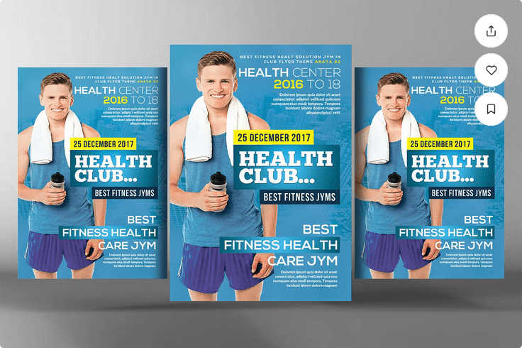 Personal Trainer Promotion Flyer Template PSD