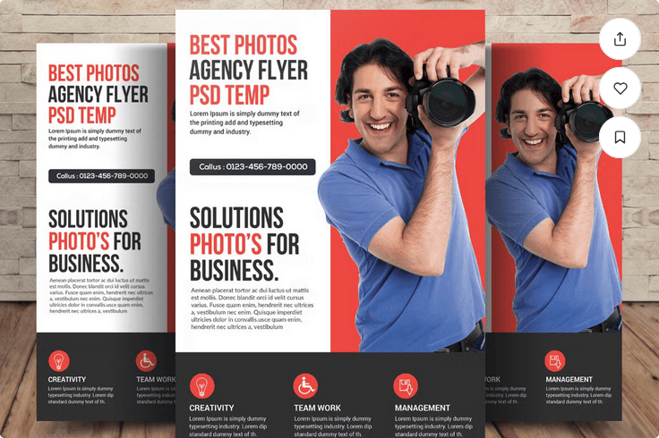 Photography Flyer Free PSD Download File