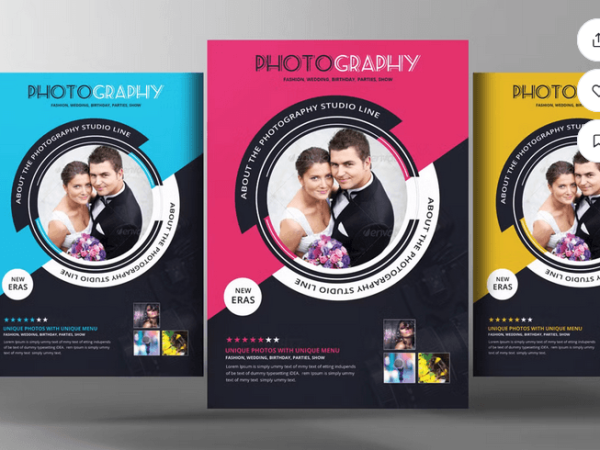 Photography Flyer Template Design PSD