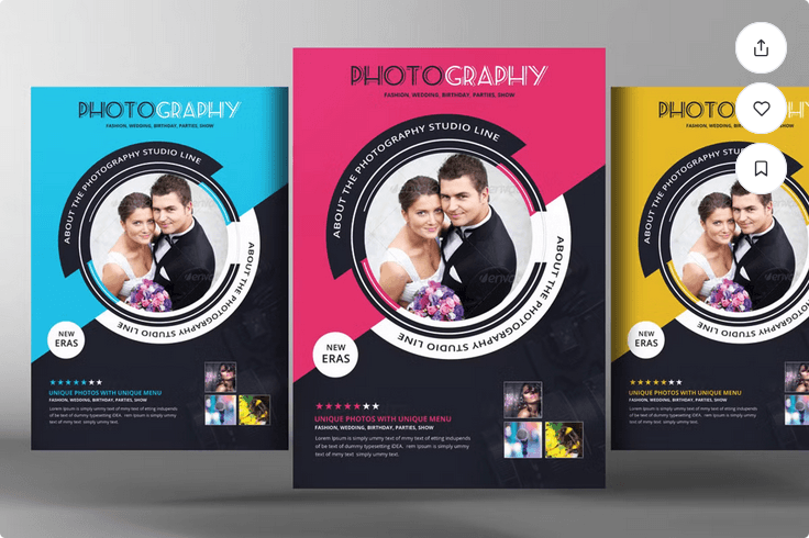 Photography Flyer Template Design PSD