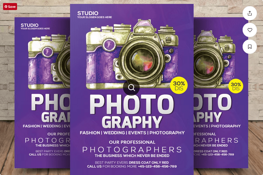 Photography Poster Flyer Template PSD
